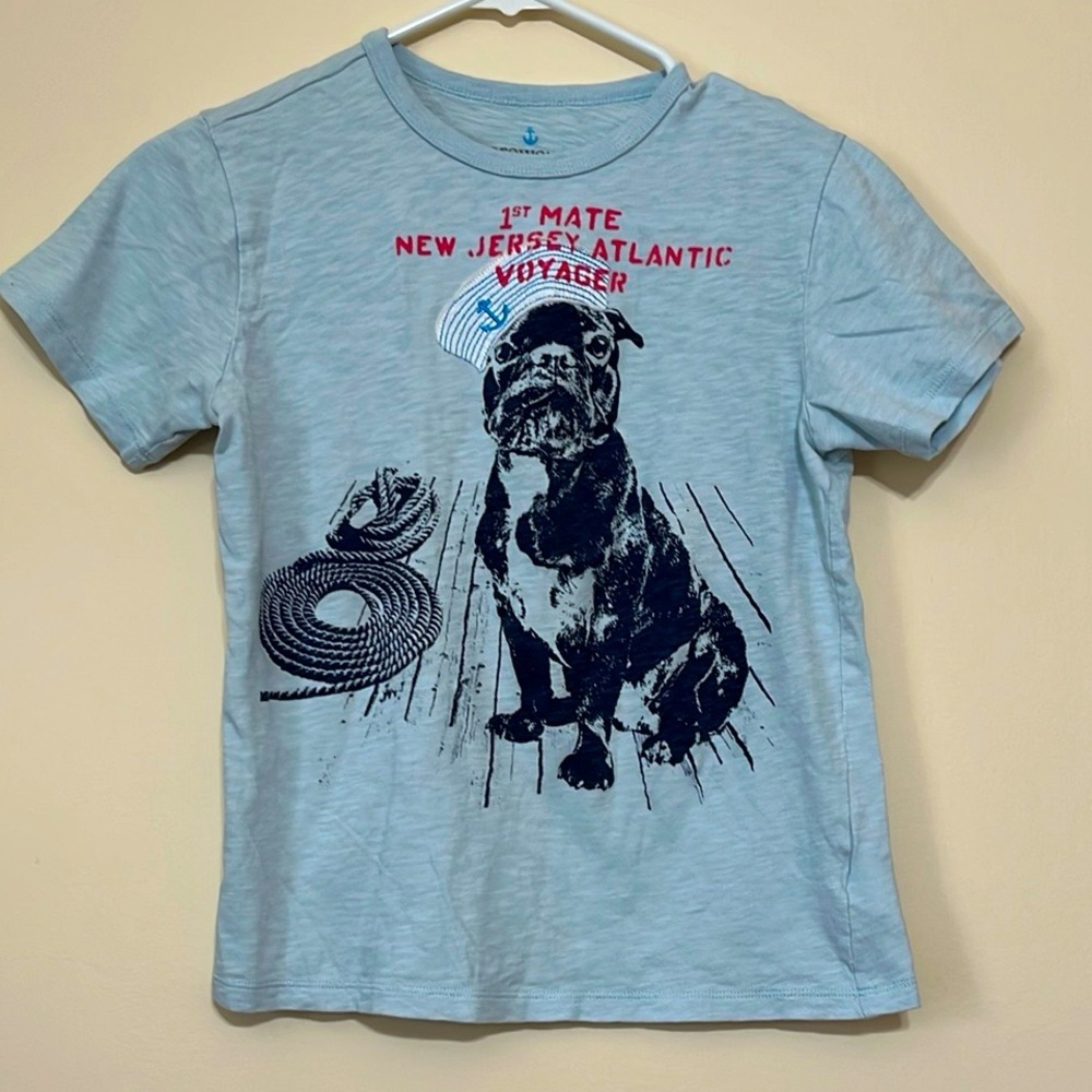 Crewcuts Sailor Dog Voyager Graphic Tee Sz L